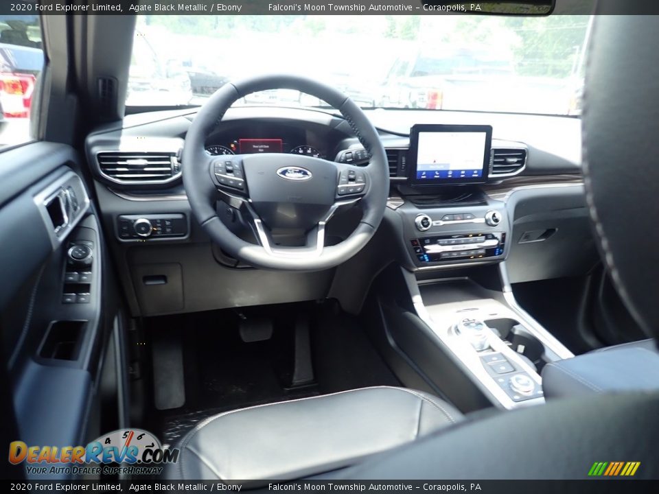 2020 Ford Explorer Limited Agate Black Metallic / Ebony Photo #9