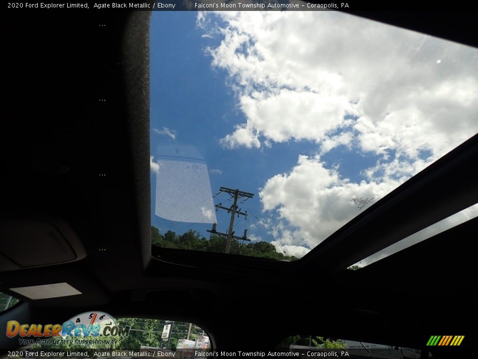 2020 Ford Explorer Limited Agate Black Metallic / Ebony Photo #13