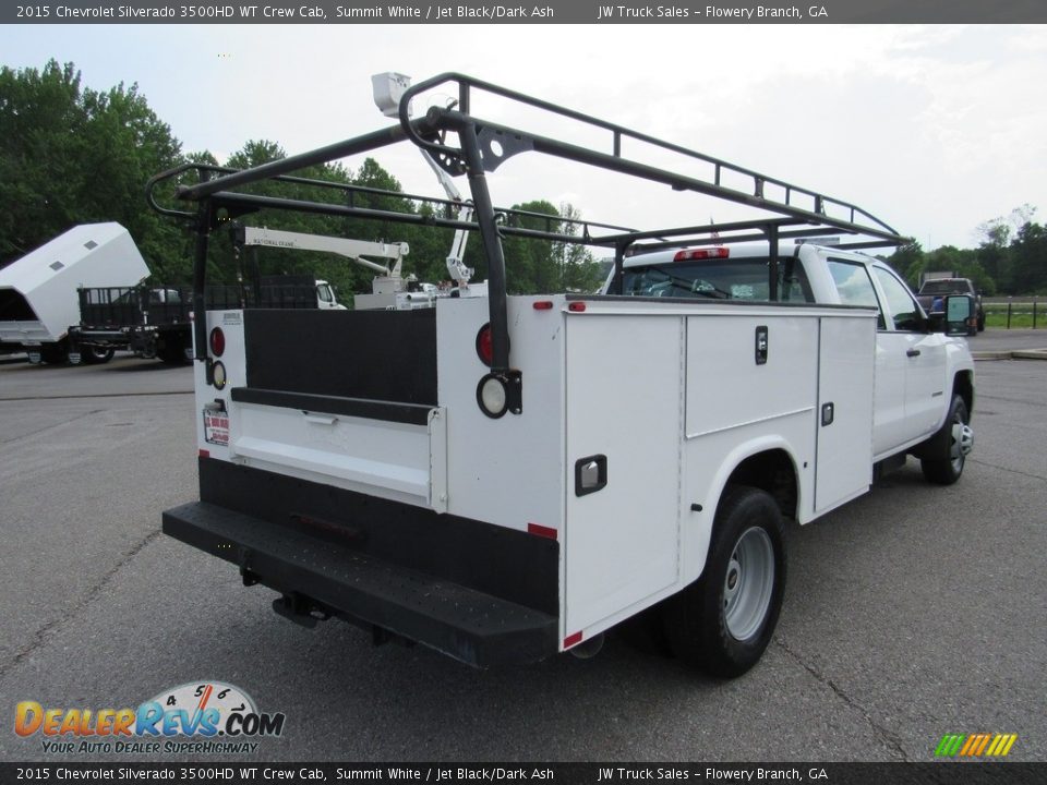 2015 Chevrolet Silverado 3500HD WT Crew Cab Summit White / Jet Black/Dark Ash Photo #8