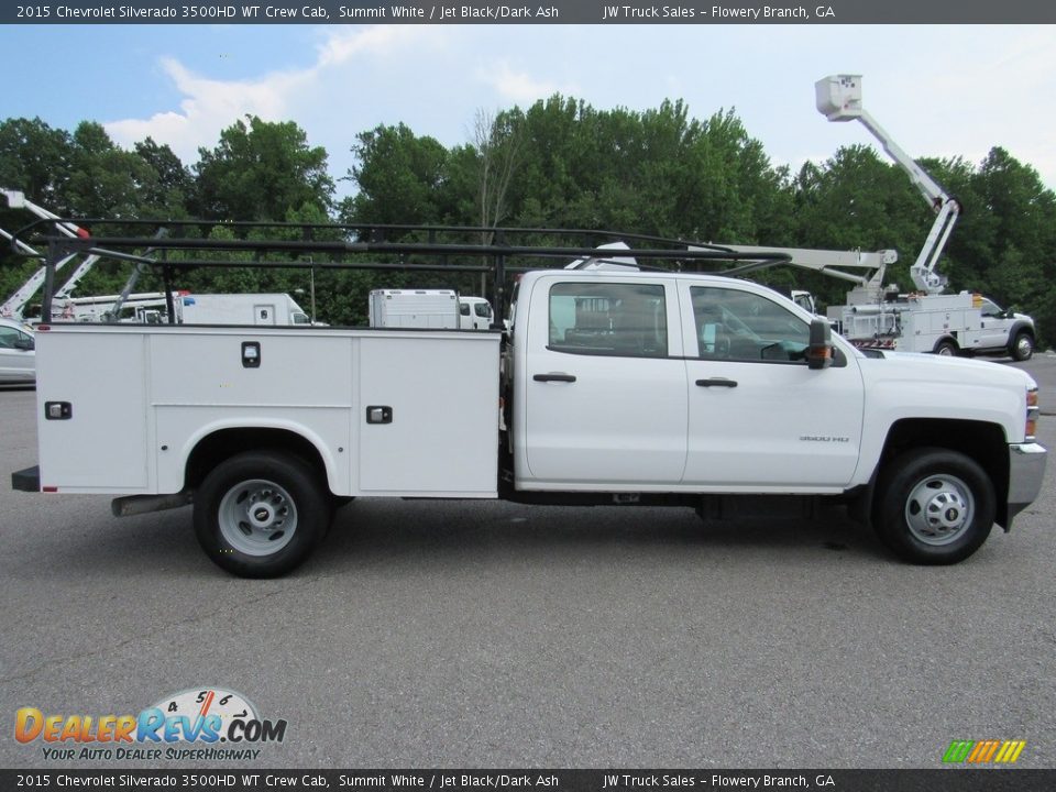 Summit White 2015 Chevrolet Silverado 3500HD WT Crew Cab Photo #9