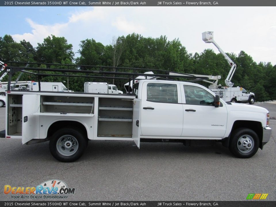 2015 Chevrolet Silverado 3500HD WT Crew Cab Summit White / Jet Black/Dark Ash Photo #10
