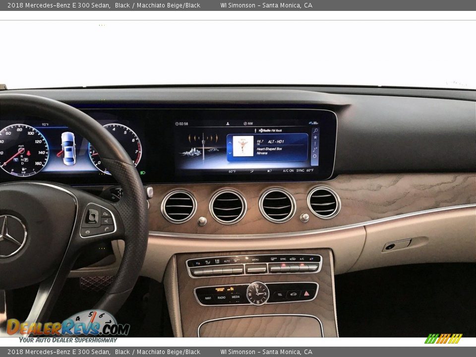 2018 Mercedes-Benz E 300 Sedan Black / Macchiato Beige/Black Photo #5