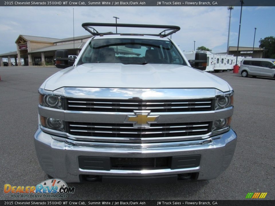 2015 Chevrolet Silverado 3500HD WT Crew Cab Summit White / Jet Black/Dark Ash Photo #13