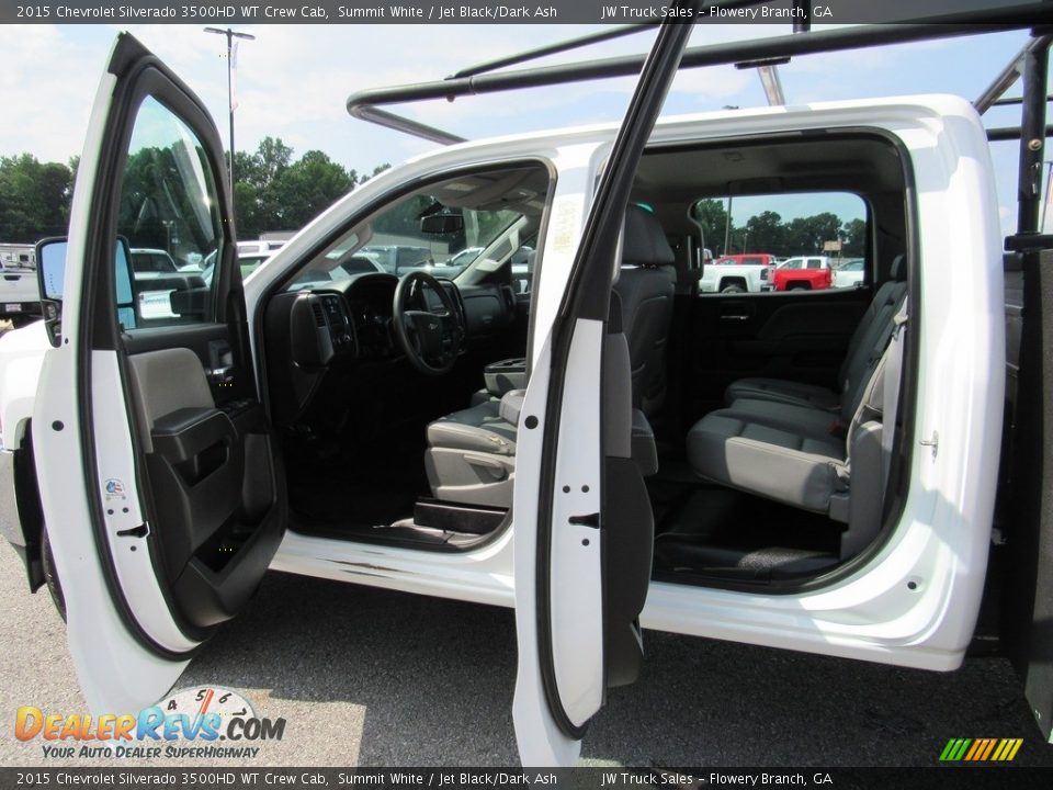 2015 Chevrolet Silverado 3500HD WT Crew Cab Summit White / Jet Black/Dark Ash Photo #14