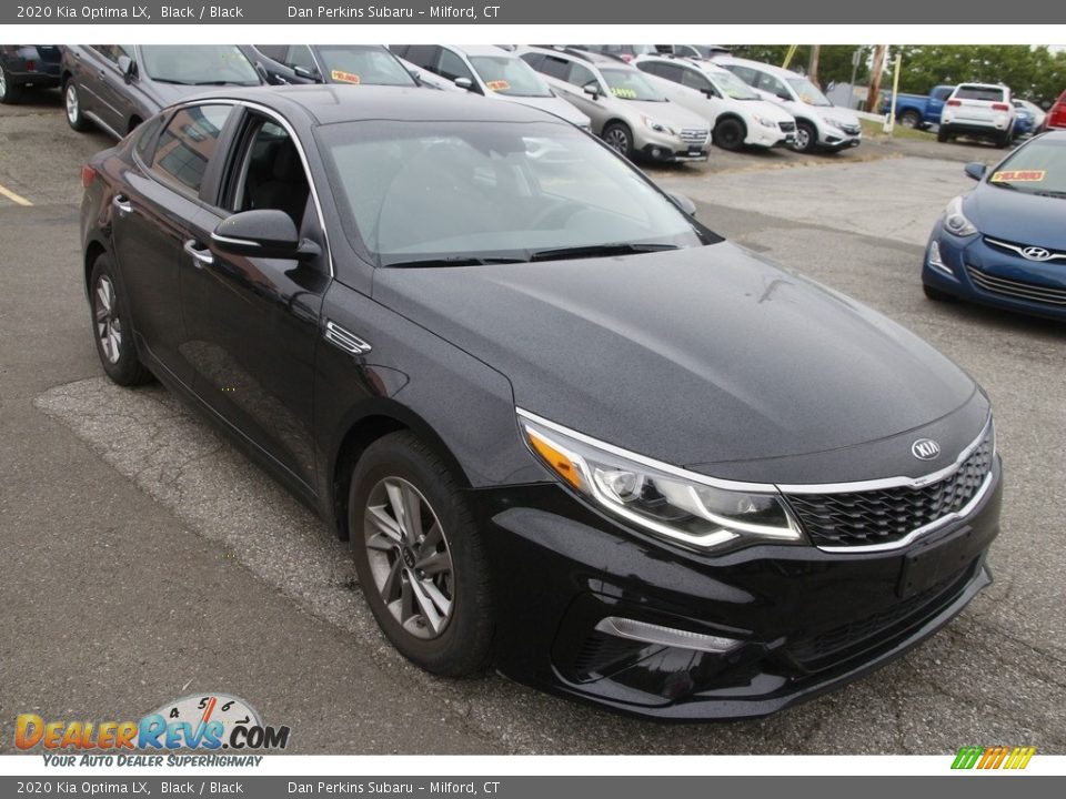 2020 Kia Optima LX Black / Black Photo #3