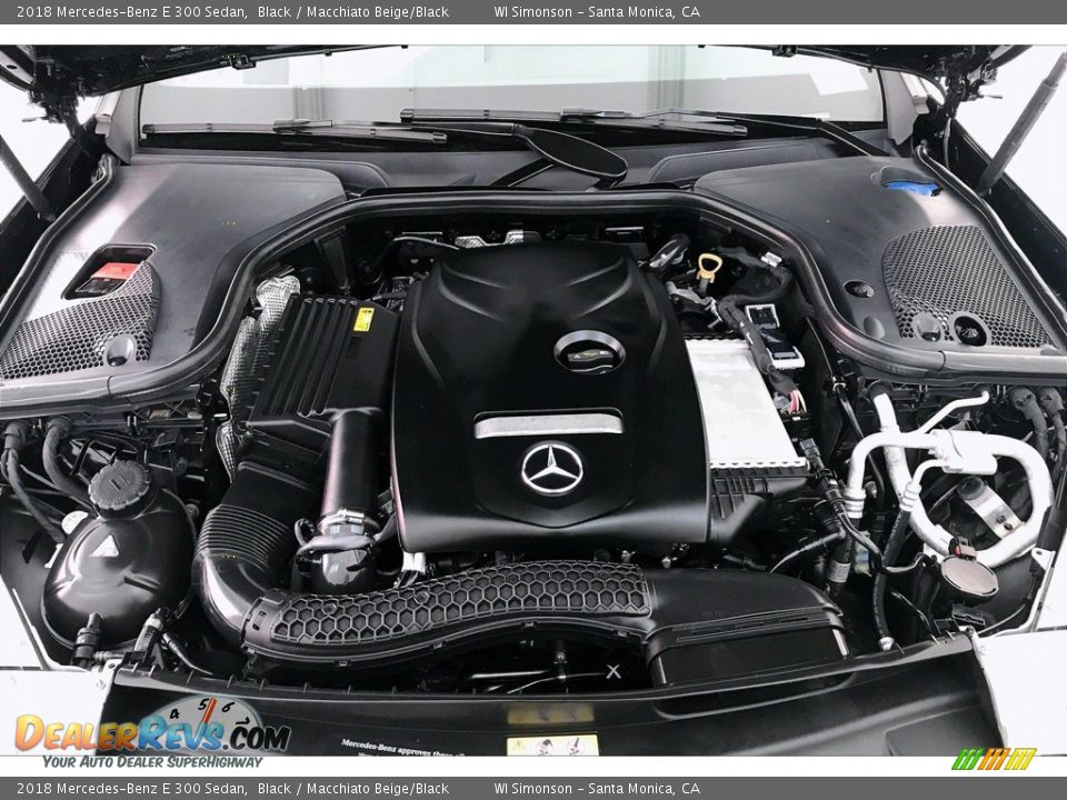 2018 Mercedes-Benz E 300 Sedan Black / Macchiato Beige/Black Photo #9