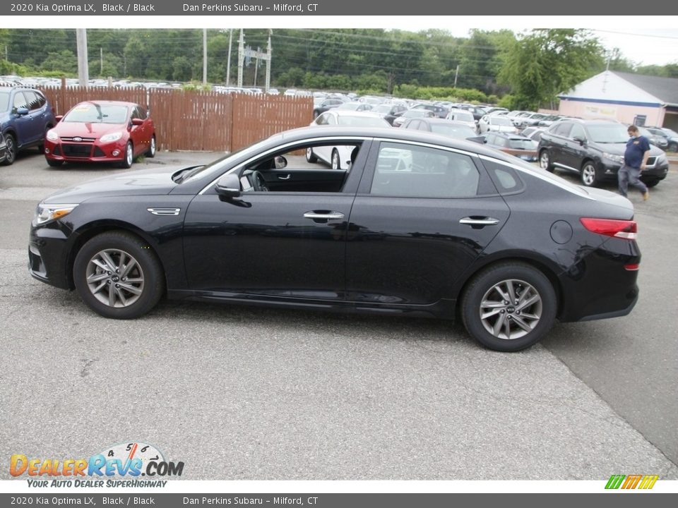 2020 Kia Optima LX Black / Black Photo #8