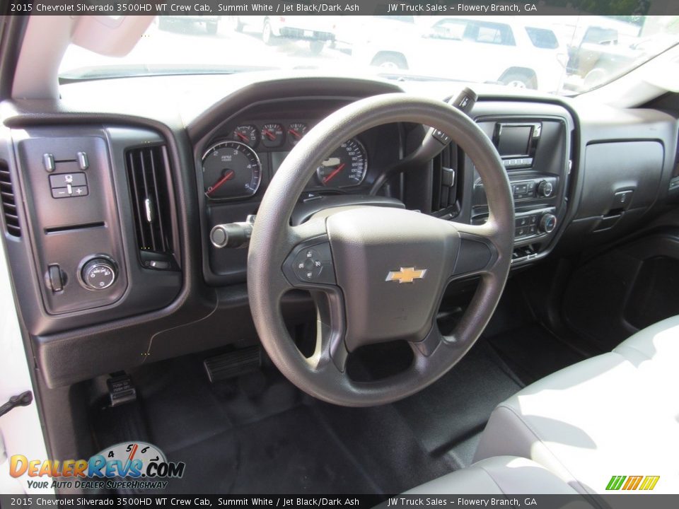 2015 Chevrolet Silverado 3500HD WT Crew Cab Summit White / Jet Black/Dark Ash Photo #20