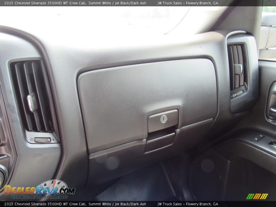2015 Chevrolet Silverado 3500HD WT Crew Cab Summit White / Jet Black/Dark Ash Photo #25