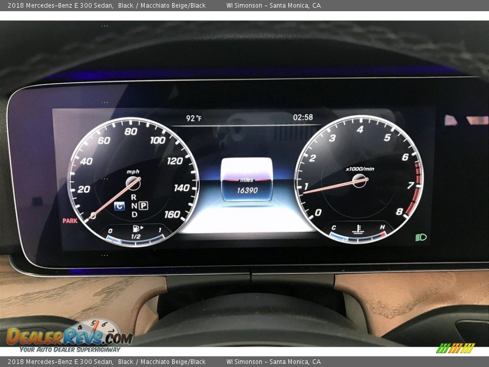 2018 Mercedes-Benz E 300 Sedan Black / Macchiato Beige/Black Photo #20