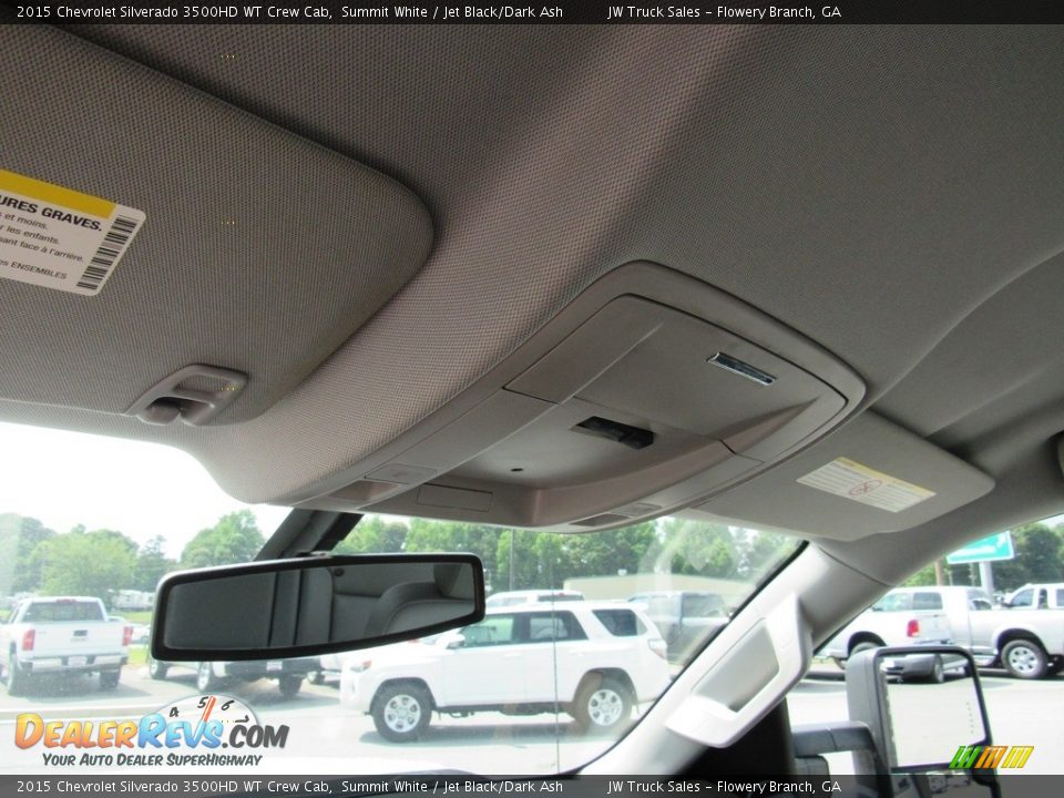 2015 Chevrolet Silverado 3500HD WT Crew Cab Summit White / Jet Black/Dark Ash Photo #28