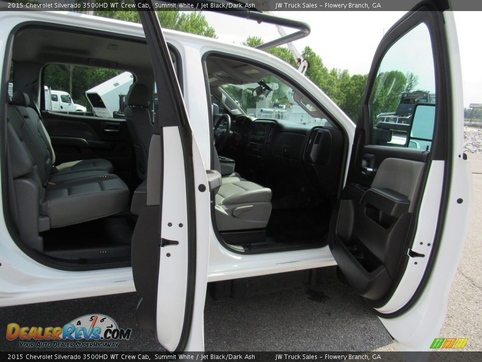 2015 Chevrolet Silverado 3500HD WT Crew Cab Summit White / Jet Black/Dark Ash Photo #30