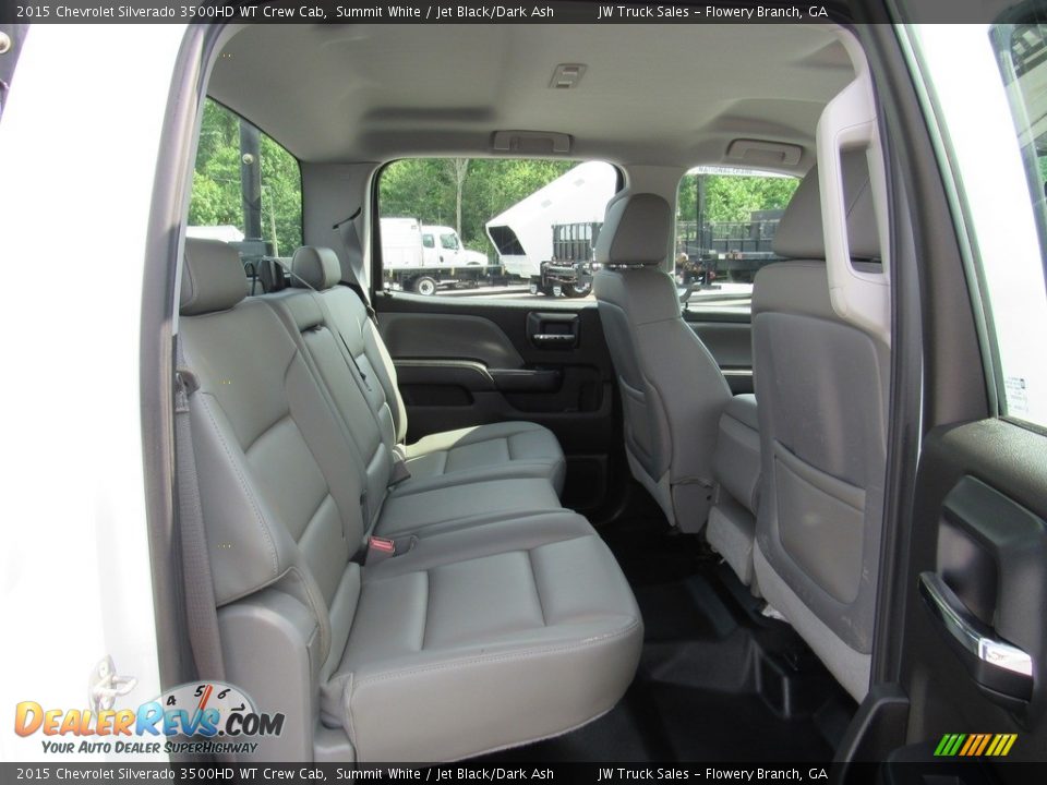 Rear Seat of 2015 Chevrolet Silverado 3500HD WT Crew Cab Photo #32