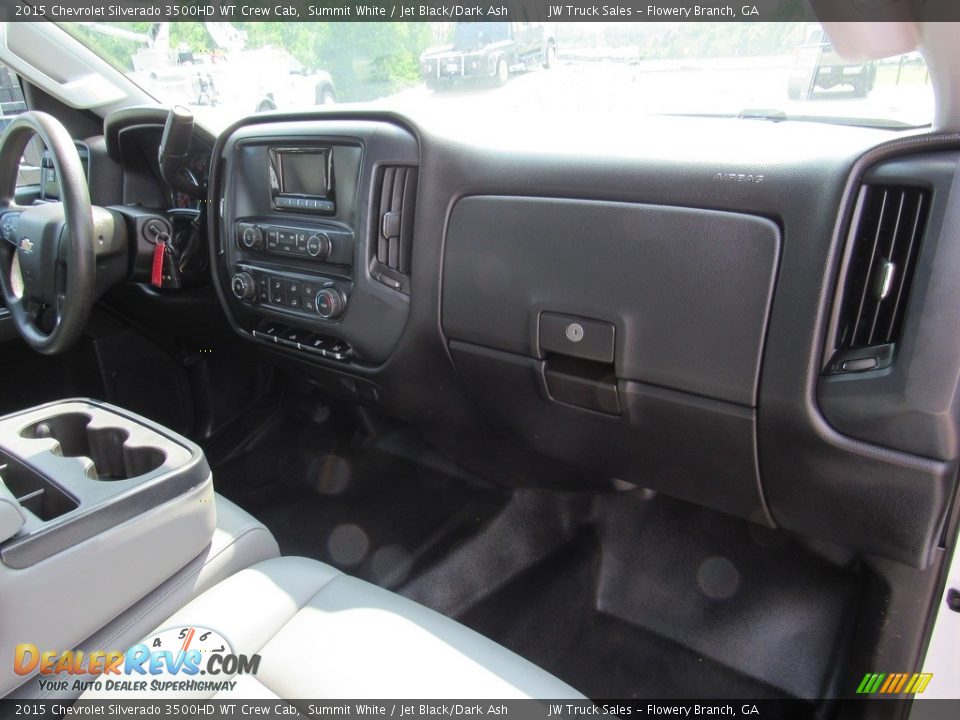 2015 Chevrolet Silverado 3500HD WT Crew Cab Summit White / Jet Black/Dark Ash Photo #33