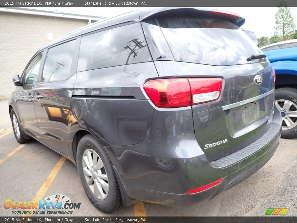 2015 Kia Sedona LX Platinum / Gray Photo #2