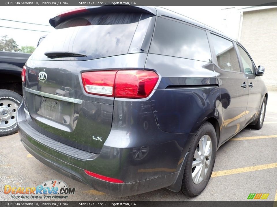 2015 Kia Sedona LX Platinum / Gray Photo #3