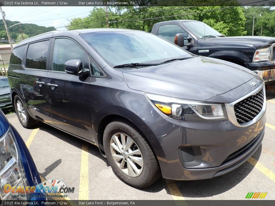 2015 Kia Sedona LX Platinum / Gray Photo #4