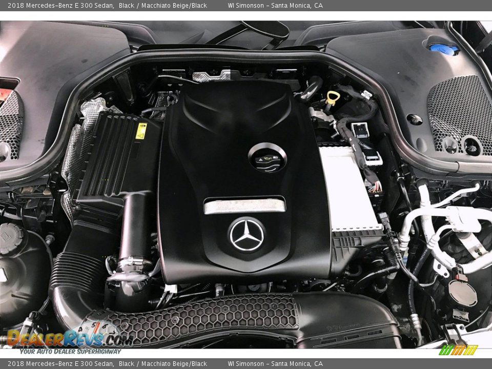 2018 Mercedes-Benz E 300 Sedan Black / Macchiato Beige/Black Photo #31