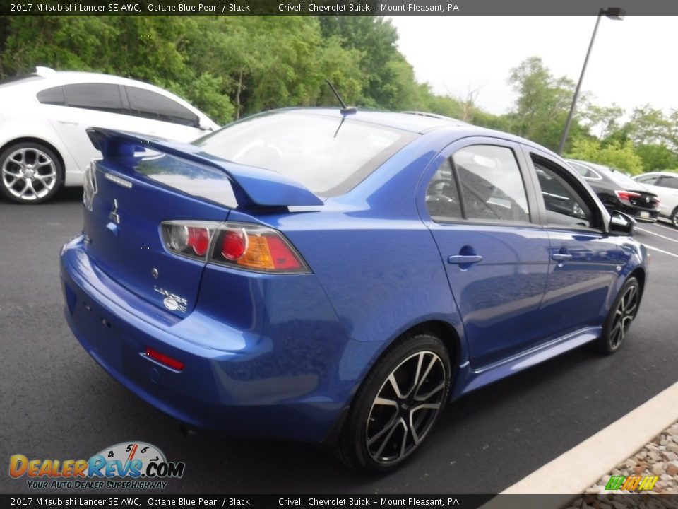 2017 Mitsubishi Lancer SE AWC Octane Blue Pearl / Black Photo #8