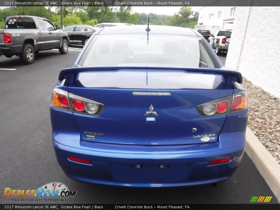 2017 Mitsubishi Lancer SE AWC Octane Blue Pearl / Black Photo #9