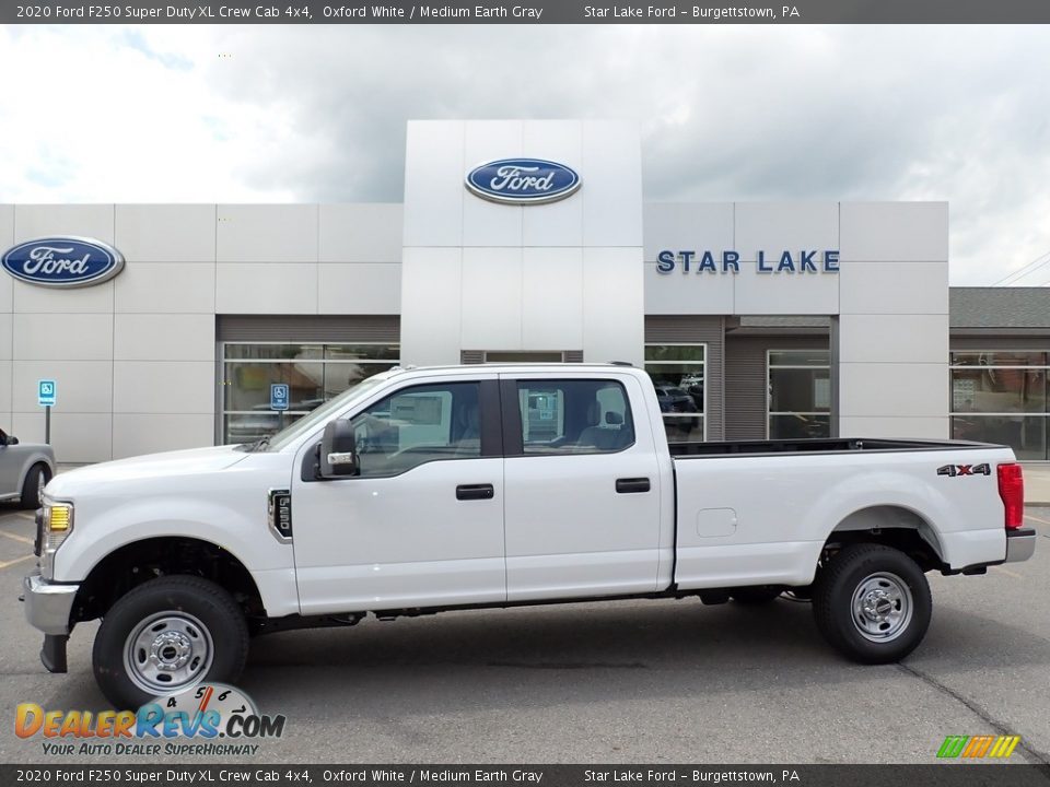 2020 Ford F250 Super Duty XL Crew Cab 4x4 Oxford White / Medium Earth Gray Photo #1