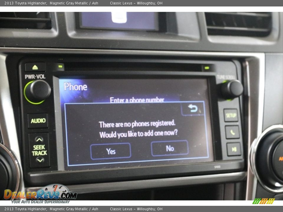 2013 Toyota Highlander Magnetic Gray Metallic / Ash Photo #11