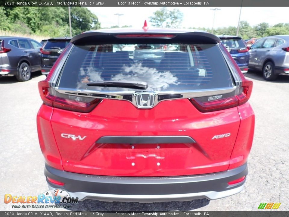2020 Honda CR-V LX AWD Radiant Red Metallic / Gray Photo #4