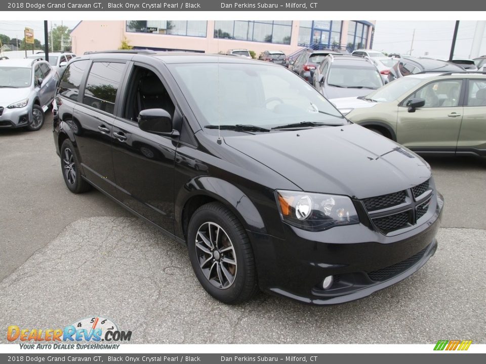 Black Onyx Crystal Pearl 2018 Dodge Grand Caravan GT Photo #3