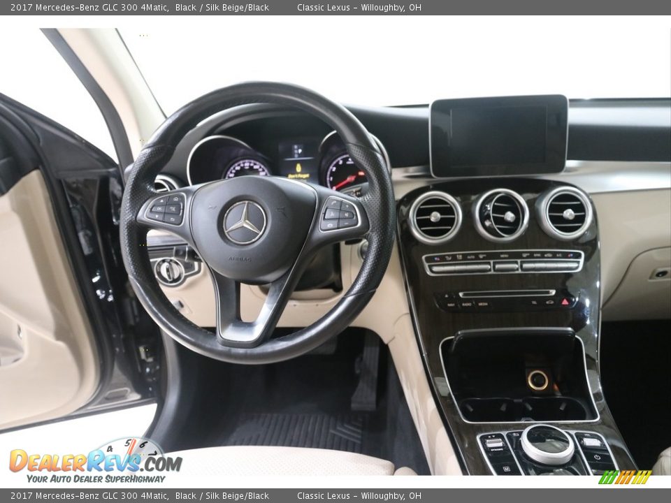 2017 Mercedes-Benz GLC 300 4Matic Black / Silk Beige/Black Photo #7