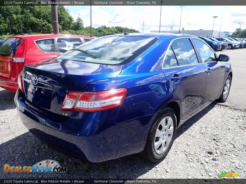 2010 Toyota Camry LE Blue Ribbon Metallic / Bisque Photo #4
