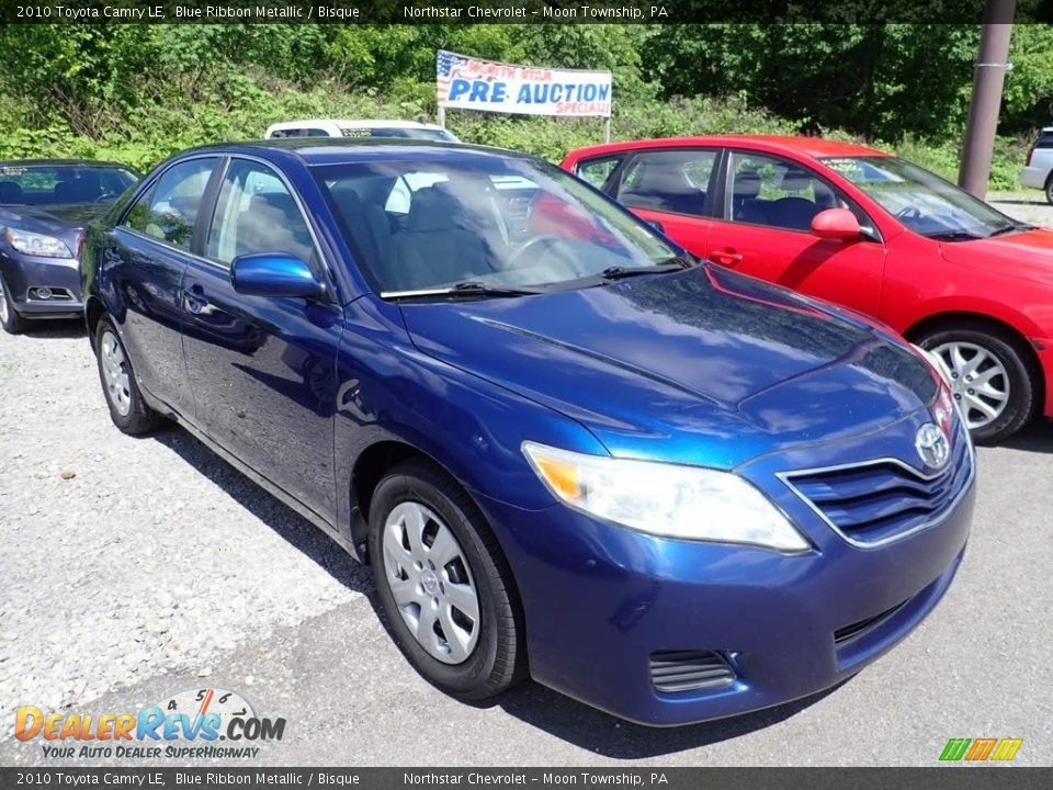 2010 Toyota Camry LE Blue Ribbon Metallic / Bisque Photo #5