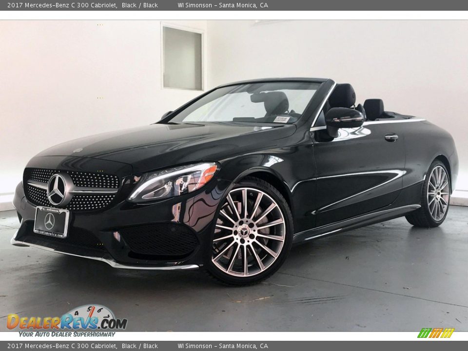 2017 Mercedes-Benz C 300 Cabriolet Black / Black Photo #12