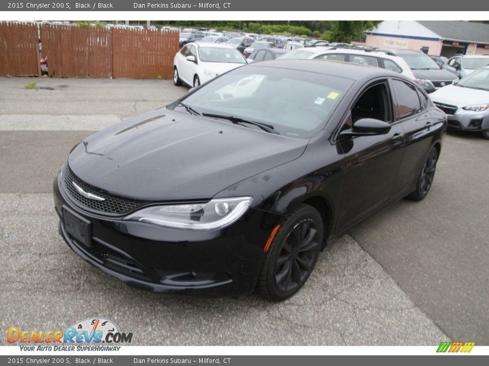 2015 Chrysler 200 S Black / Black Photo #1