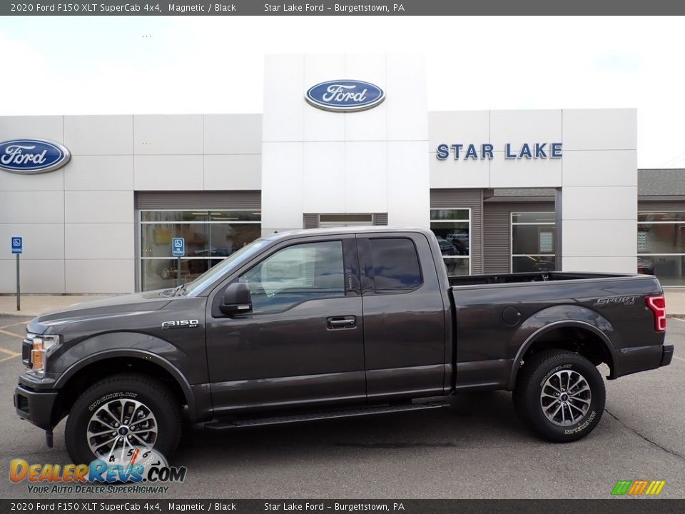 2020 Ford F150 XLT SuperCab 4x4 Magnetic / Black Photo #1