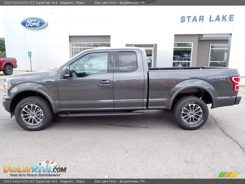 2020 Ford F150 XLT SuperCab 4x4 Magnetic / Black Photo #2