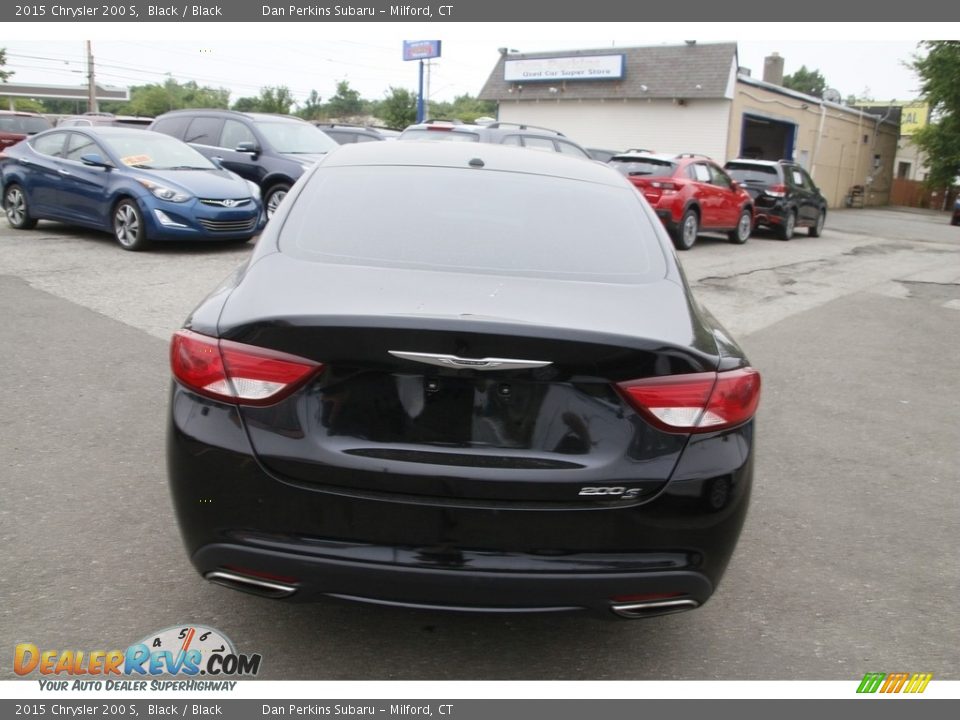 2015 Chrysler 200 S Black / Black Photo #6