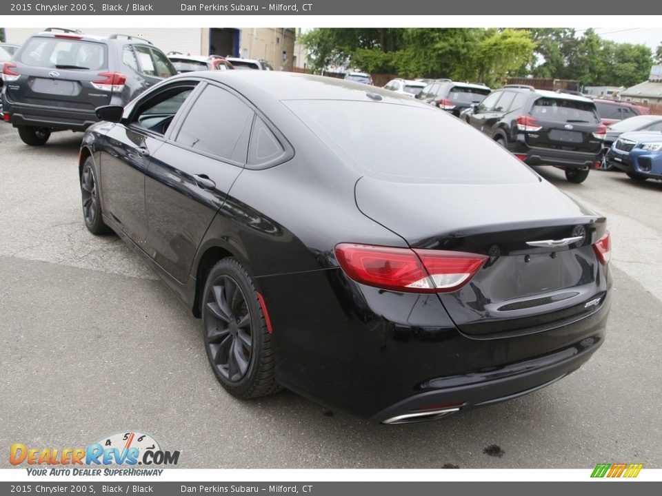 2015 Chrysler 200 S Black / Black Photo #7