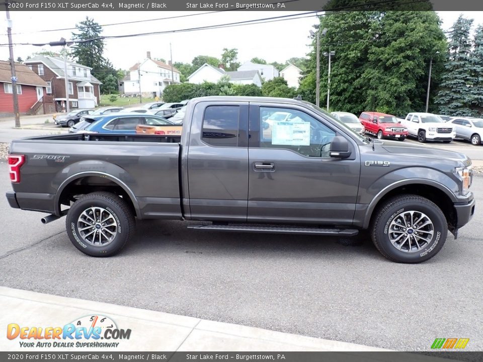 2020 Ford F150 XLT SuperCab 4x4 Magnetic / Black Photo #6