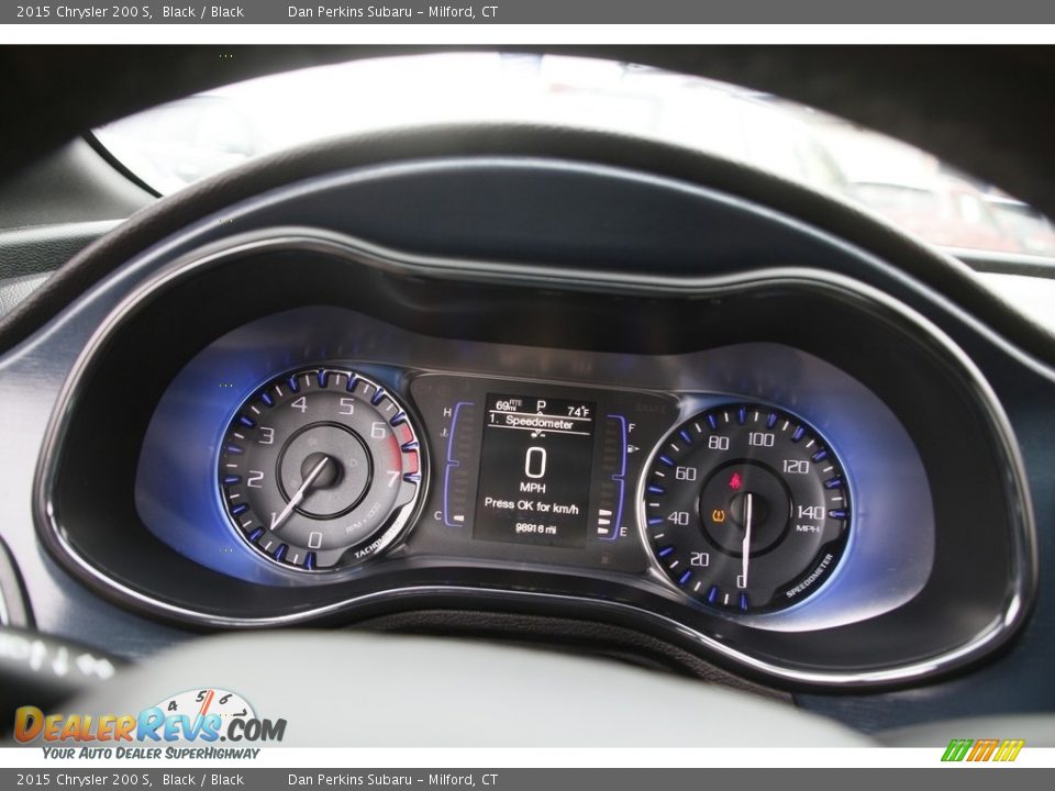 2015 Chrysler 200 S Black / Black Photo #17