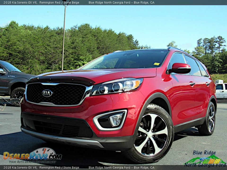 Front 3/4 View of 2018 Kia Sorento EX V6 Photo #1