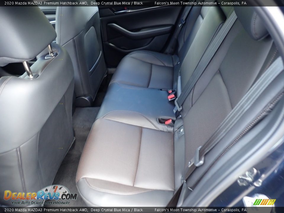 2020 Mazda MAZDA3 Premium Hatchback AWD Deep Crystal Blue Mica / Black Photo #8
