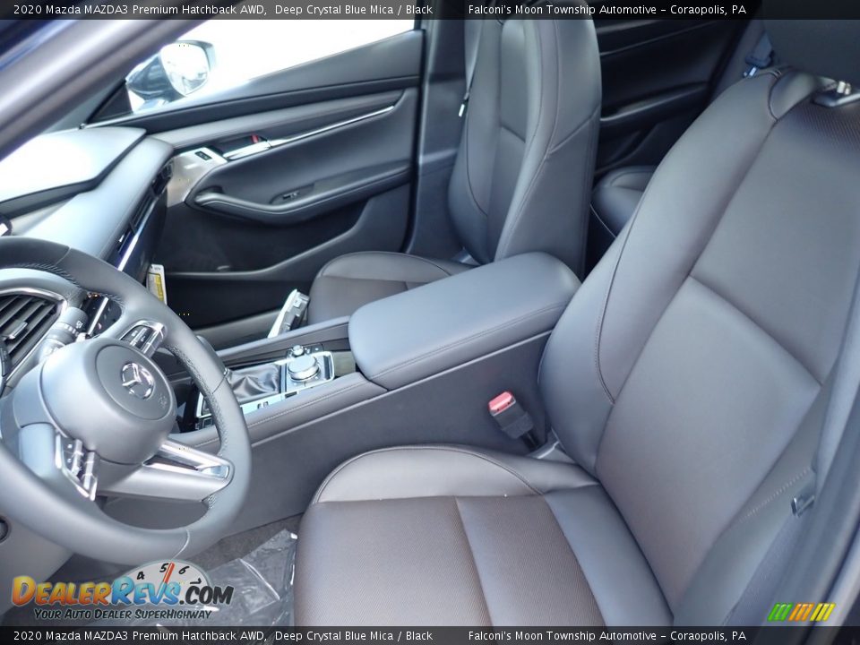 2020 Mazda MAZDA3 Premium Hatchback AWD Deep Crystal Blue Mica / Black Photo #11