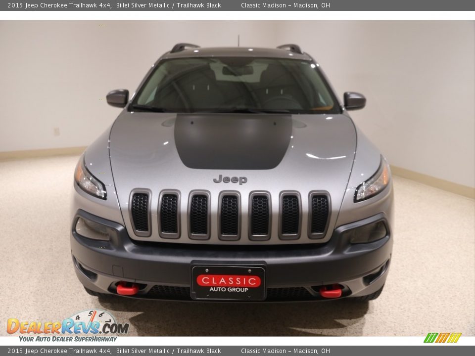 2015 Jeep Cherokee Trailhawk 4x4 Billet Silver Metallic / Trailhawk Black Photo #2
