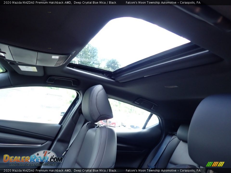 2020 Mazda MAZDA3 Premium Hatchback AWD Deep Crystal Blue Mica / Black Photo #13
