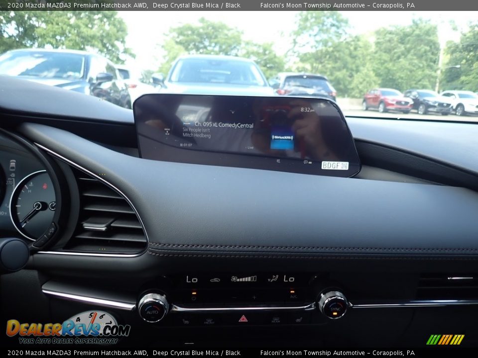 2020 Mazda MAZDA3 Premium Hatchback AWD Deep Crystal Blue Mica / Black Photo #14