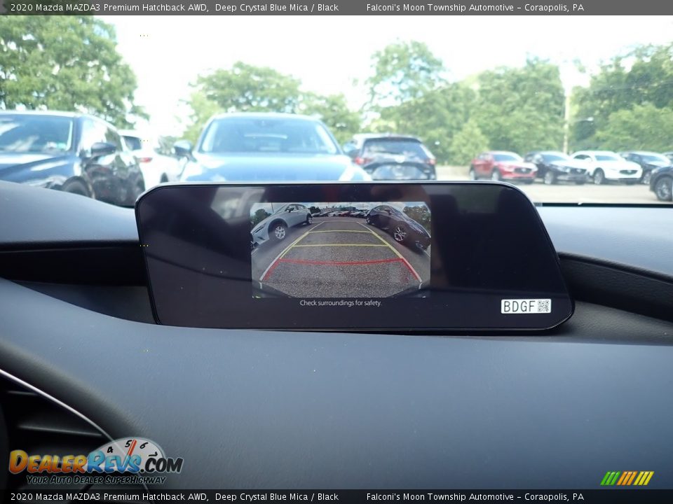 2020 Mazda MAZDA3 Premium Hatchback AWD Deep Crystal Blue Mica / Black Photo #15