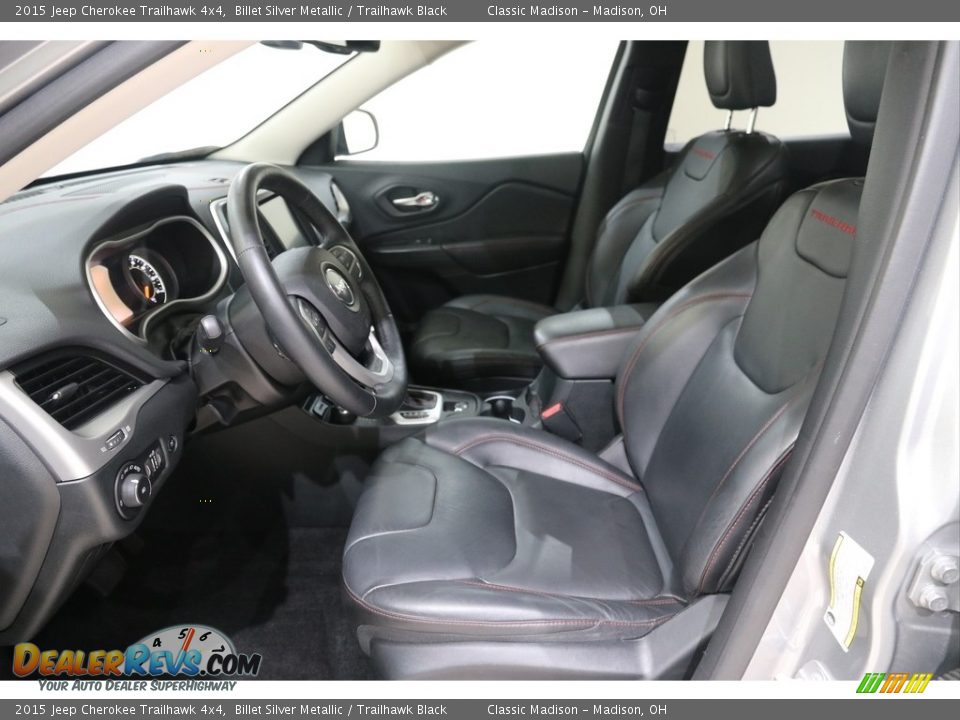2015 Jeep Cherokee Trailhawk 4x4 Billet Silver Metallic / Trailhawk Black Photo #6