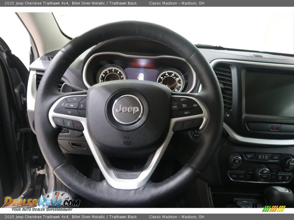 2015 Jeep Cherokee Trailhawk 4x4 Billet Silver Metallic / Trailhawk Black Photo #8