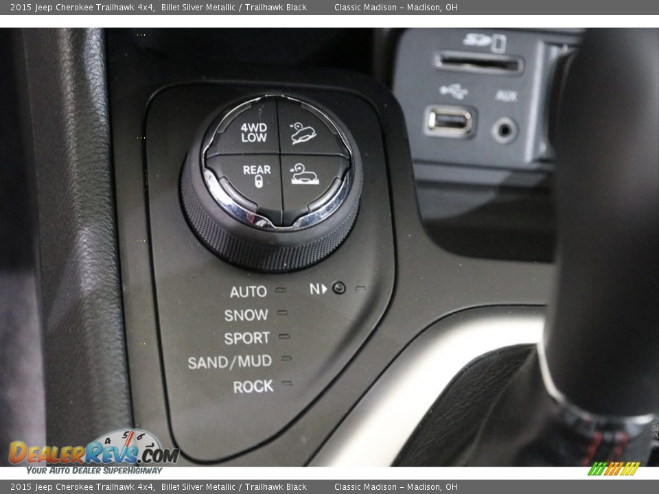 2015 Jeep Cherokee Trailhawk 4x4 Billet Silver Metallic / Trailhawk Black Photo #15