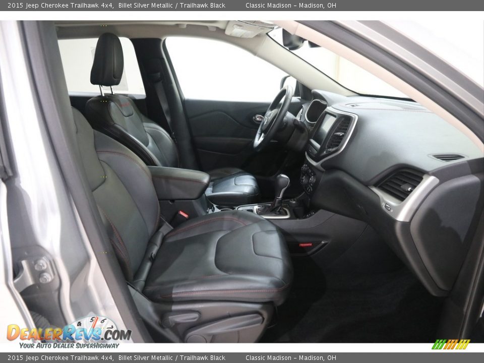 2015 Jeep Cherokee Trailhawk 4x4 Billet Silver Metallic / Trailhawk Black Photo #17
